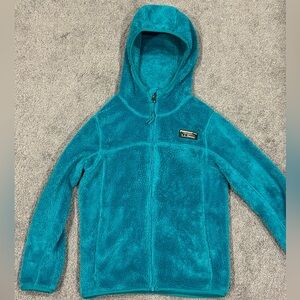 L.L. Bean Kids Turquoise Fleece Hoodie